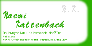 noemi kaltenbach business card